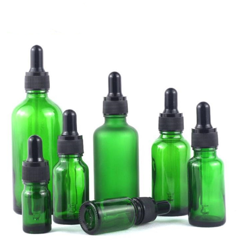5ml 10ml 20ml 30ml 50ml 100ml High Transparency Green Glass Essential Oil Bottle