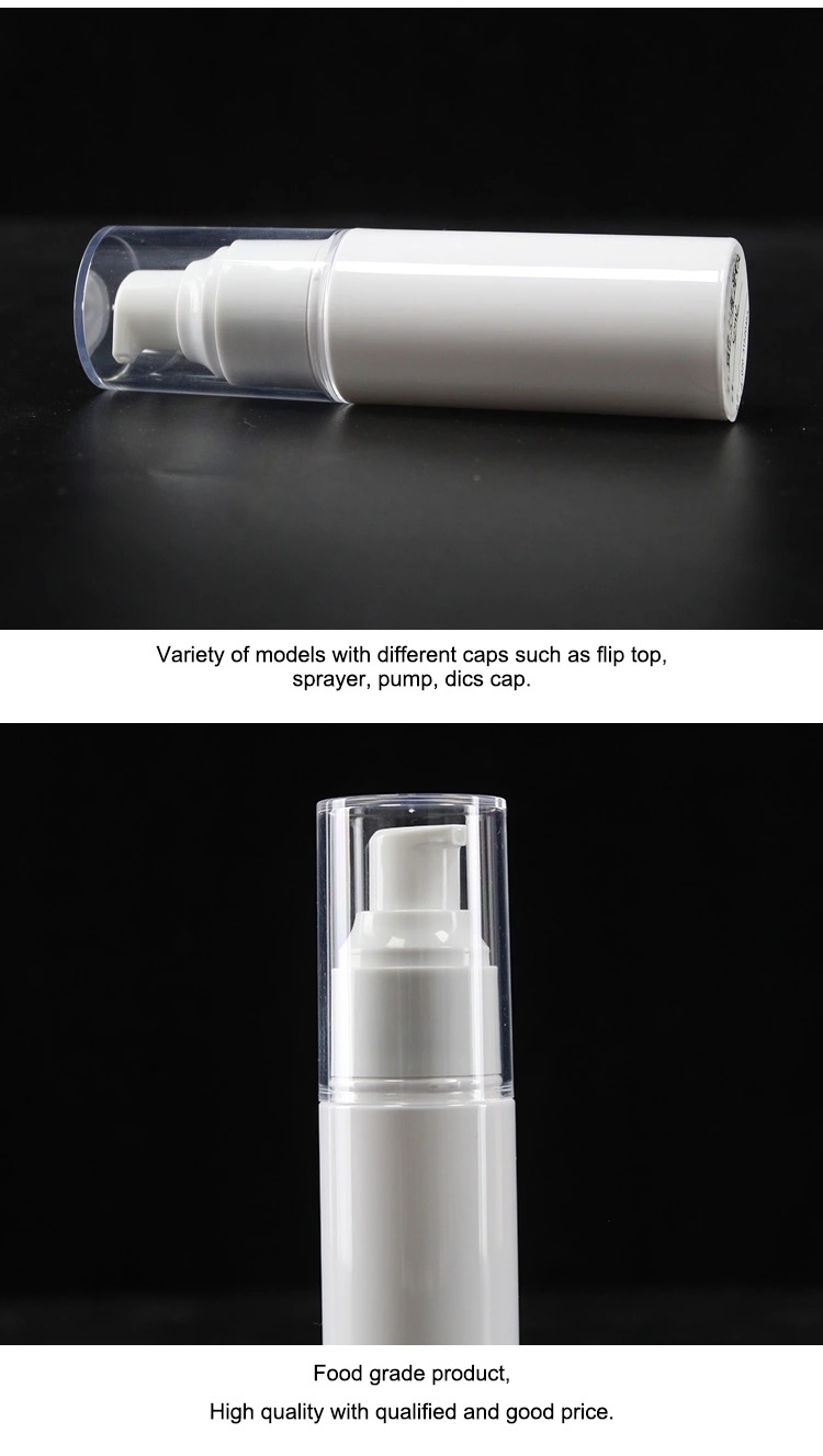 Wholesale Pet Plastic White 50ml 60ml 80ml Liquid Foundation Bottle with Pump