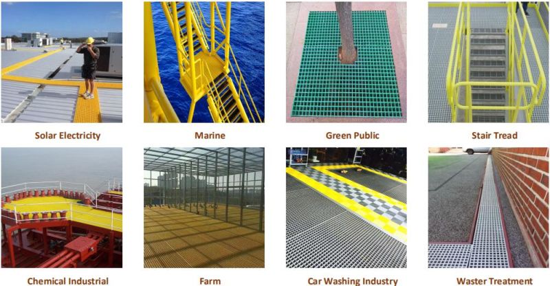Durable Square Square Mesh FRP Mould Grating Panel Lattice with CE Certificated