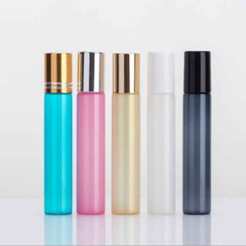 5ml 10ml Colorful Cosmetic Glass Roll-on Bottle Essential Oil Bottle
