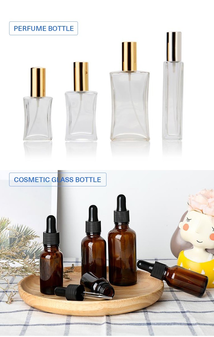 Glass Perfume Bottle Spray Screw Top Glass Perfume Bottle 100ml