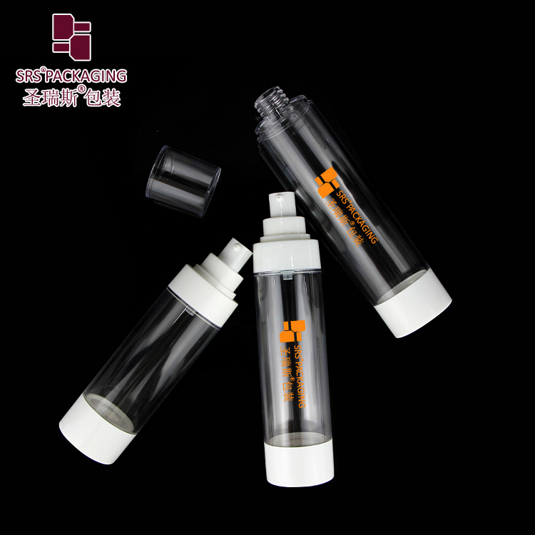 Wholesale A0221 15ml 30ml 50ml PP Clear Bottle with White Pump