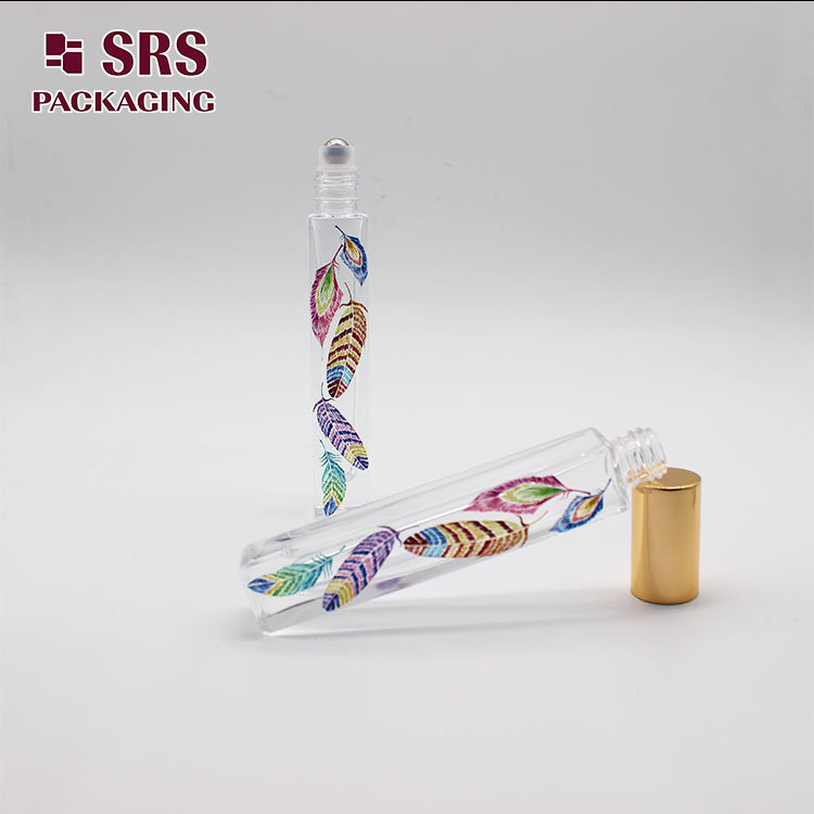 Luxury 3D Printed Thick Bottom Glass Roll on Bottle for Perfume