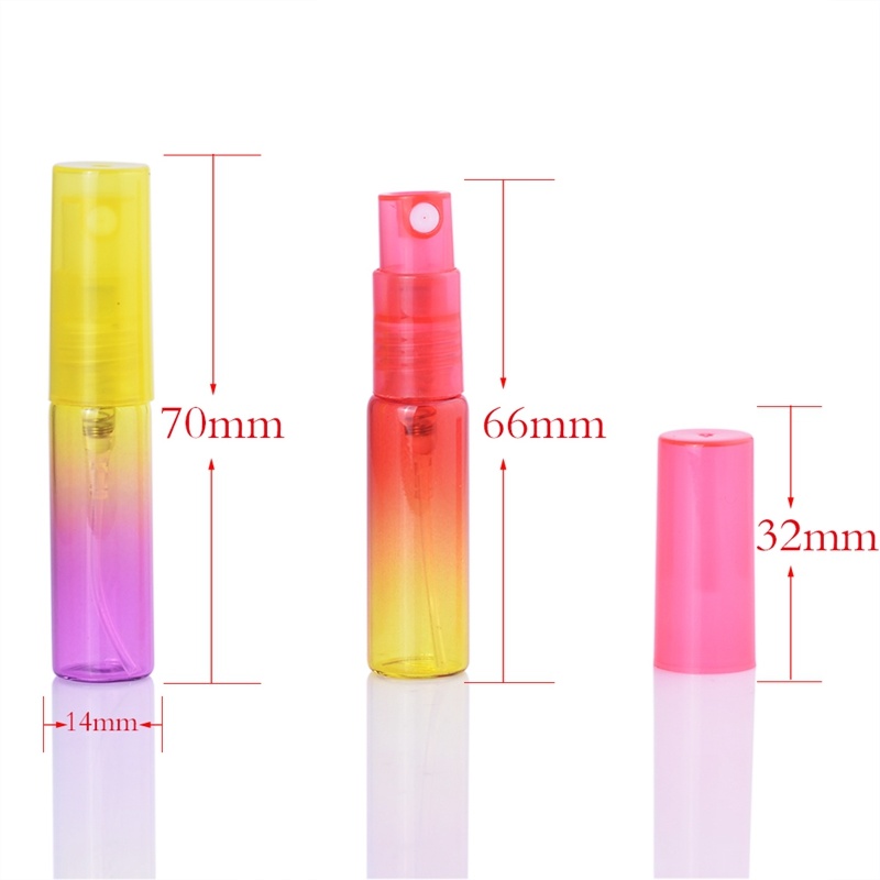 5ml 8ml Colorful Empty Glass Sprayer Perfume Bottle