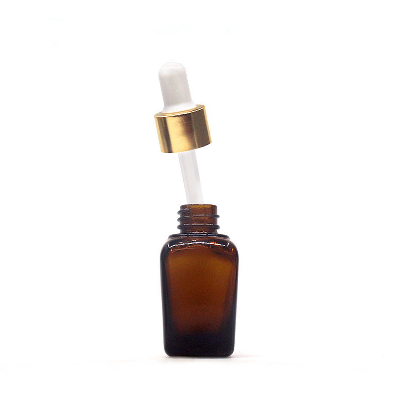 20ml Amber Essential Oil Square Glass Bottle