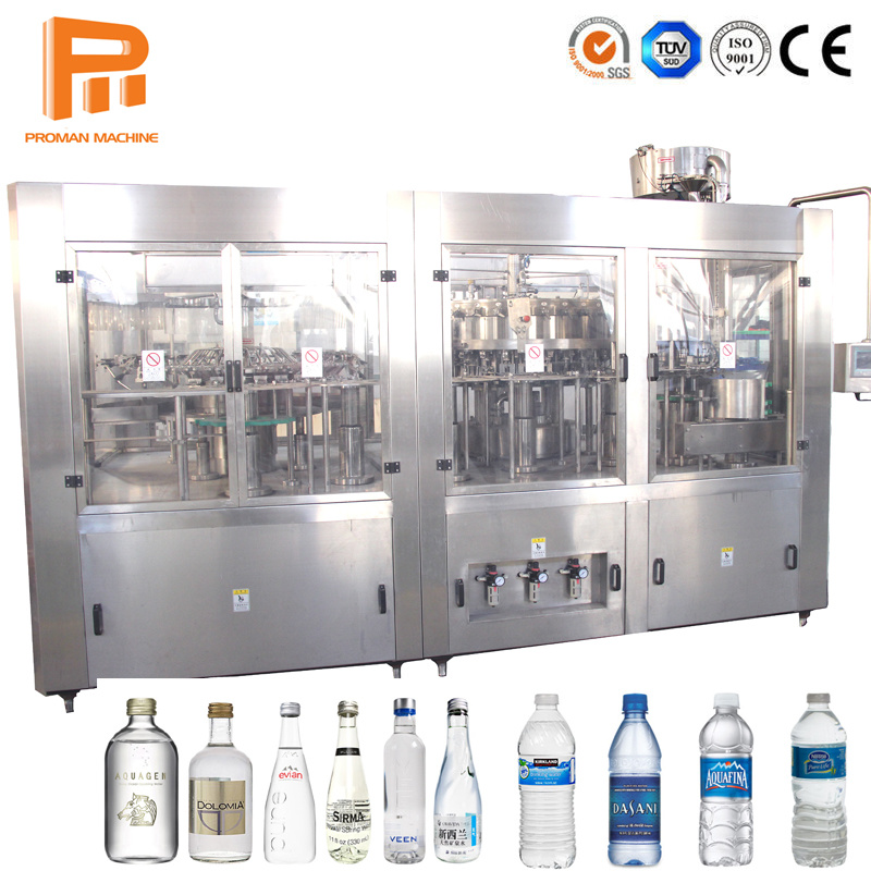 Automatic Glass Bottle Washing Filling Capping Machine for Juice Tea Milk
