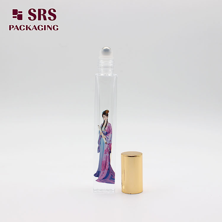 Aromatherapy 10ml Roll on Clear Glass Bottle for Perfume Oils