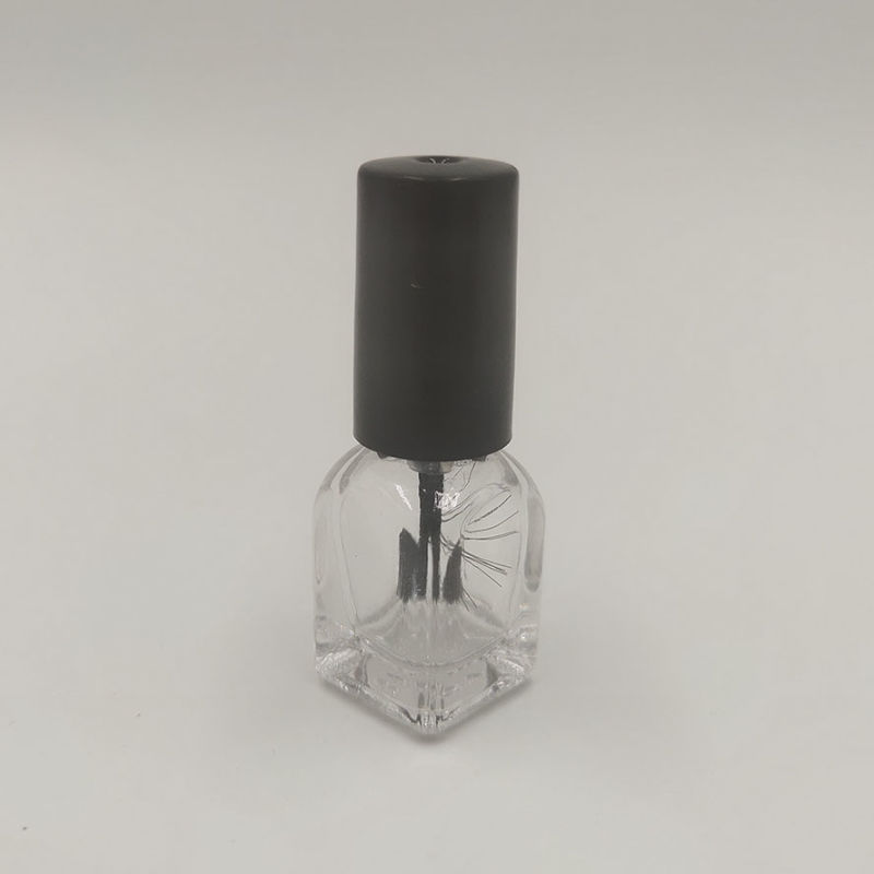 Mini Square Empty Glass Cosmetic Packaging Nail Polish Bottle