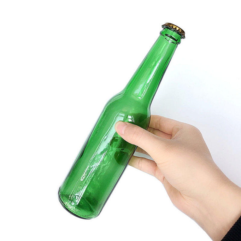 350ml Green Glass Bottle for Beer with Crown Cap