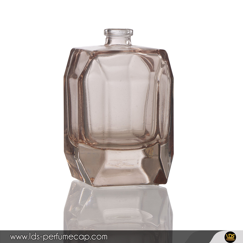 100ml Parfum Rectangle Clear Glass Polish Bottle for Parfum