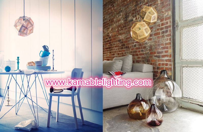 Modern Hanging E27 Copper Pendant Hanging Lamps (1113S1)