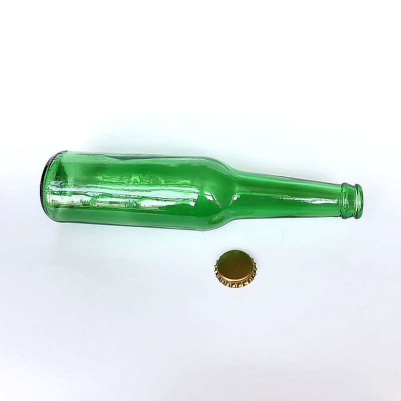 350ml Green Glass Bottle for Beer with Crown Cap