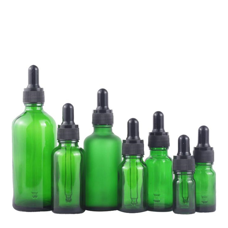 5ml 10ml 20ml 30ml 50ml 100ml High Transparency Green Glass Essential Oil Bottle