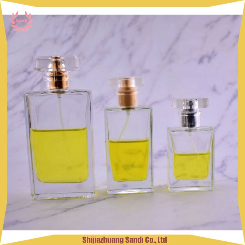 30ml50ml100ml Glass Perfume Bottle Spray Square Glass Bottle for Perfume