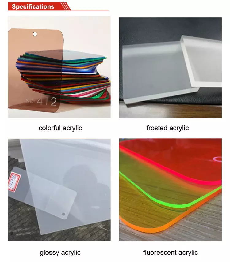 Customized PMMA Clear Transparent Color Plastic Glass Acrylic Sheet
