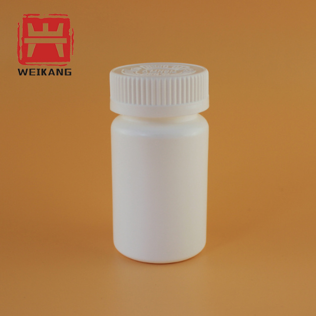 HDPE 80ml Screw CRC Cap Pharma Plastic Medical Capsule Tablets Bottle