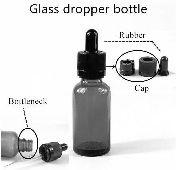 5ml 10ml 15ml 20ml 30ml 50ml 100ml Brown Empty Glass Essential Oil Bottle