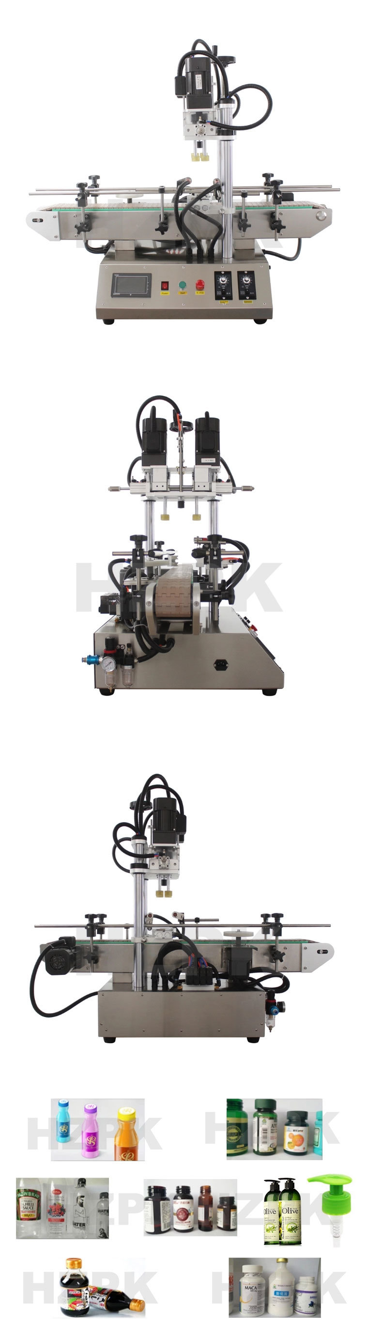 Hzpk Semi Automatic Capping Machine Capper for Bottle Screw