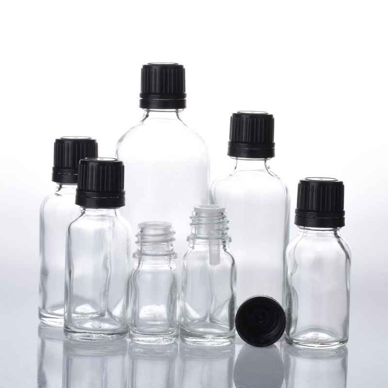 Transparent Glass Dropper Bottle 5-100ml Glass Tincture Bottle