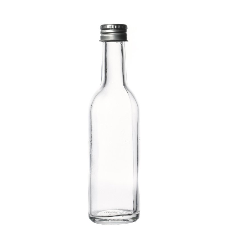 Packaging Supplier Customize Transparent Empty 100ml Glass Bottle with Lids