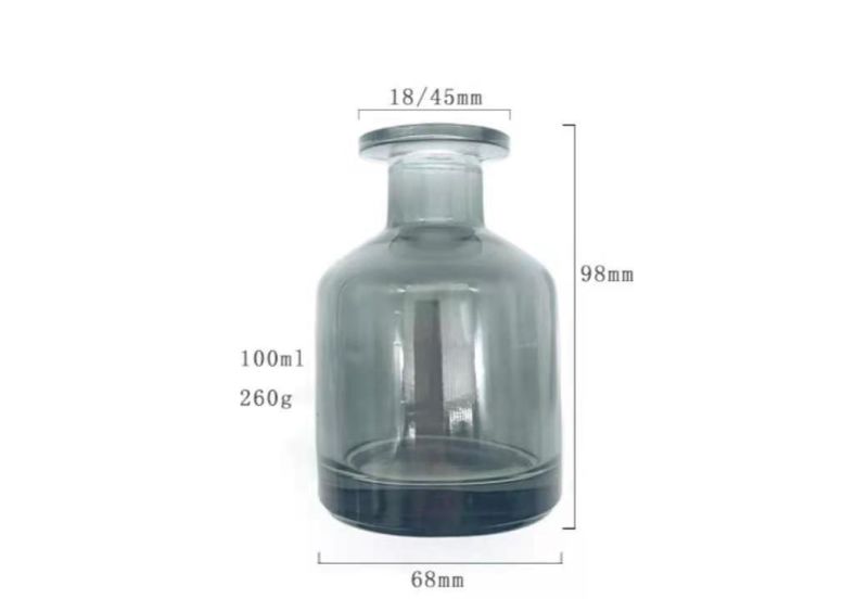 Wholesale 100ml Colorful Reed Disffuser Glass Bottle with Stopper