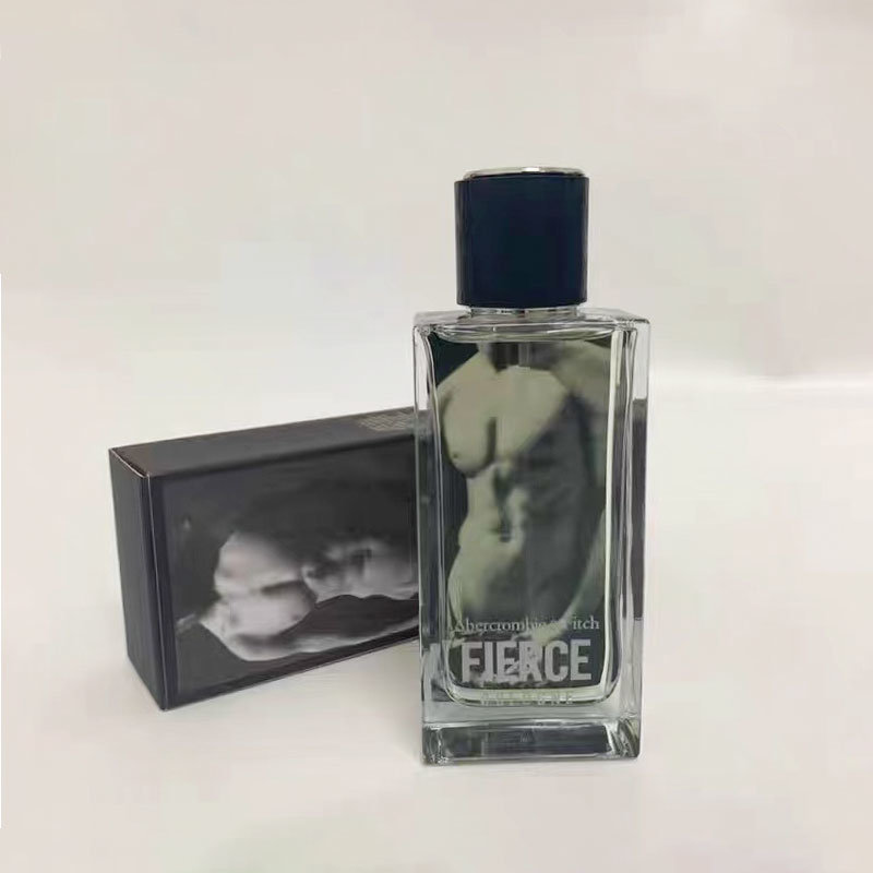 100ml Square Flat Glass Transparent Black Spray Men's Perfume Bottle