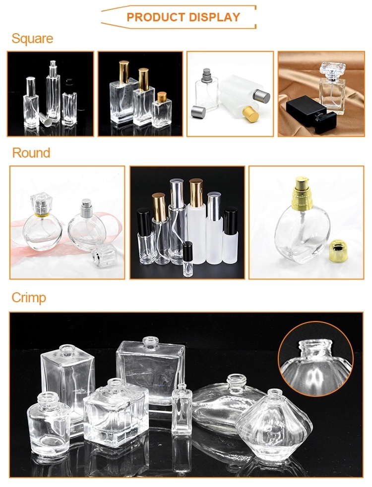 Wholesale 50ml 100ml Round Glass Perfume Bottle Pet Bottles Elegant Perfume Bottle