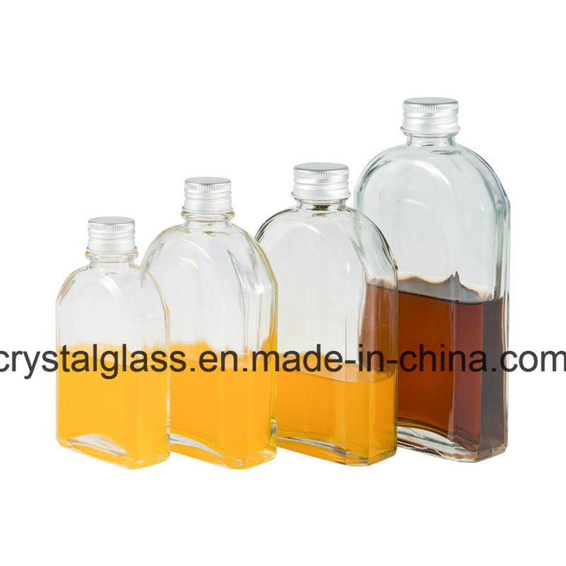 250ml 800ml Amber Boston Glass Bottle with Metal Lid