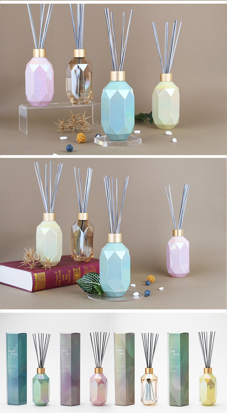 Wholesale Aroma Diffuser 180ml Color Bottle with Fiber Stick Birthday Gift