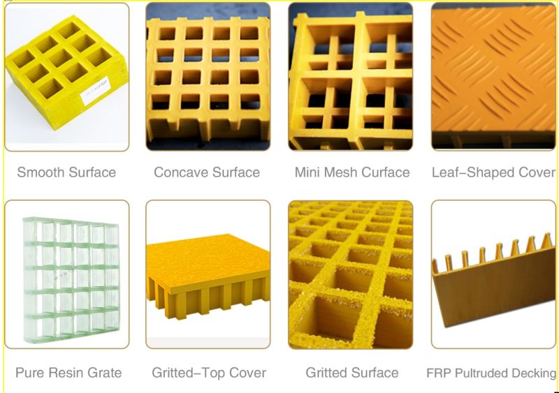Durable Square Square Mesh FRP Mould Grating Panel Lattice with CE Certificated