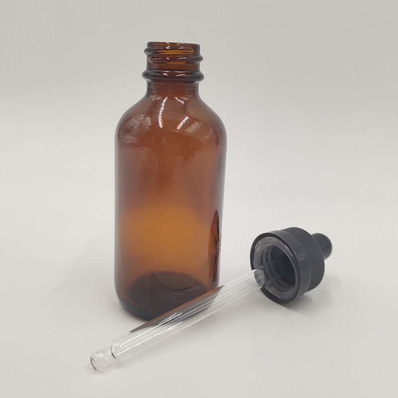 30ml Amber Essential Oil Glass Dropper Bottle with Safety Cap