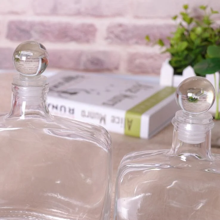 100ml 200ml 350ml Rectangular Flat Reed Diffuser Perfume Glass Bottle