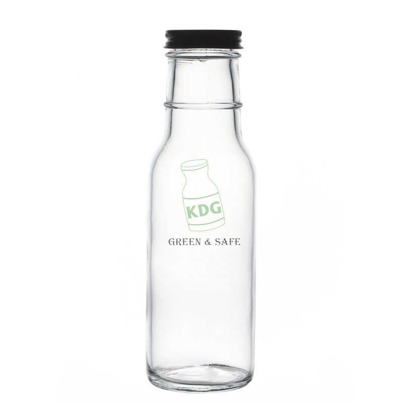 Kitchenware Supplier Clear Empty 350ml Glass Bottle for Sauce Packaging