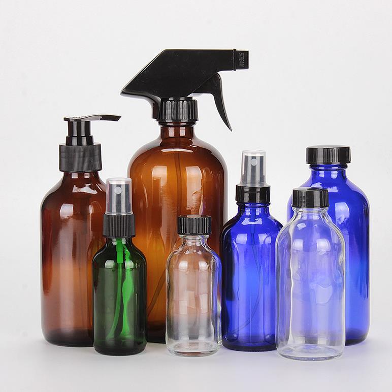 200ml Glass Bottle with Pump for Beauty Essential Oil