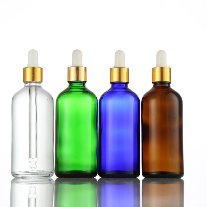 Colorful Skincare Glass Bottle for Essential Oil with Dropper