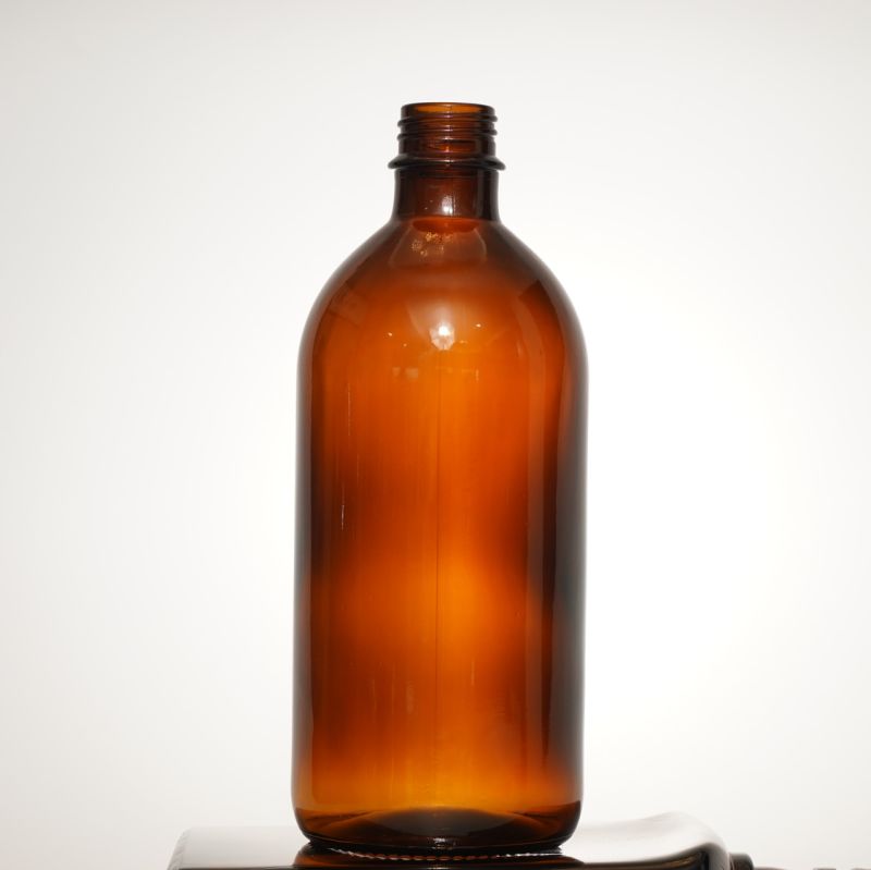 500ml Amber Essential Oil Boston Glass Bottle