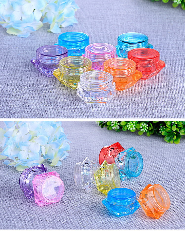 Acrylic Empty Cream Container Wholesale Empty Diamond Cream Jar Luxury Cosmetic Cream Jar