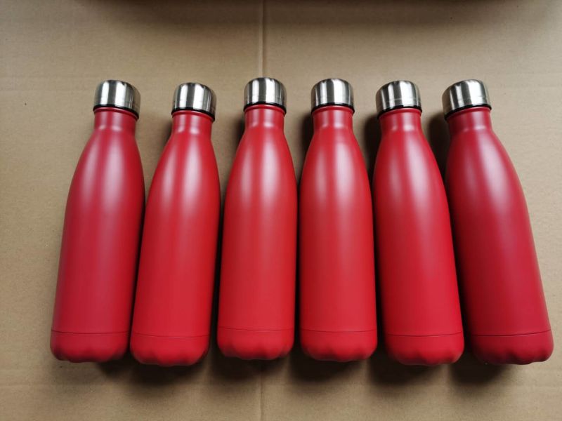 500ml Double-Layer Vacuum Cola Bottle Outdoor Sports Bottle on Sale