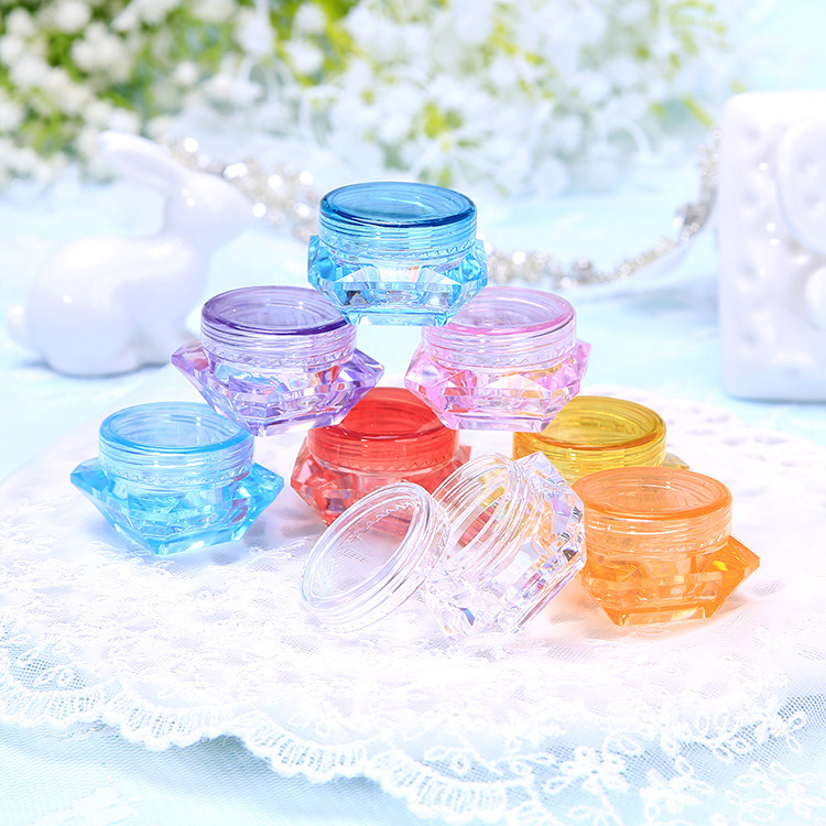 Acrylic Empty Cream Container Wholesale Empty Diamond Cream Jar Luxury Cosmetic Cream Jar