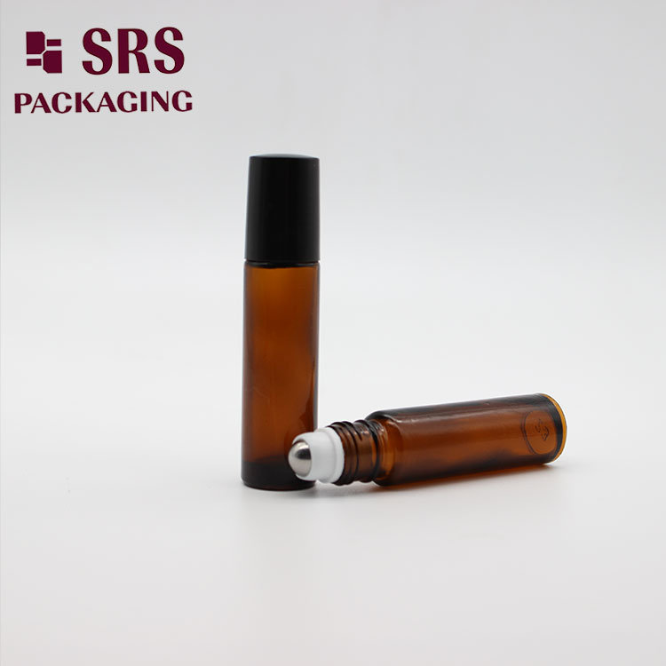 Amber Essential Oil Container 10ml Glass Roll on Bottle