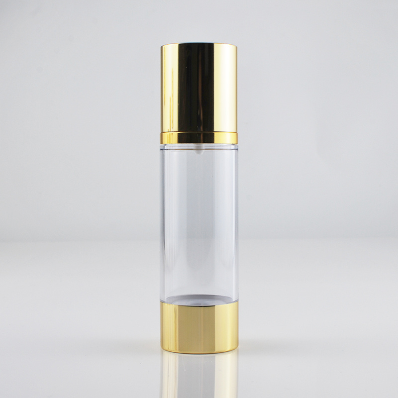 50g Gold Acrylic Screw Airless Bottle for Cosmetic Packaging (PPC-NEW-016)