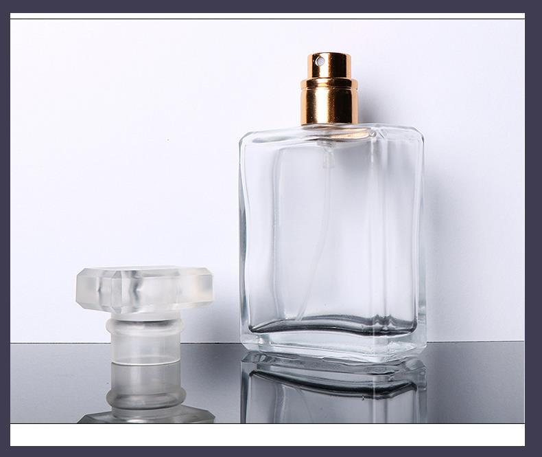 30ml Empty Transparent Glass Perfume Bottle with Perfumer Sprayer