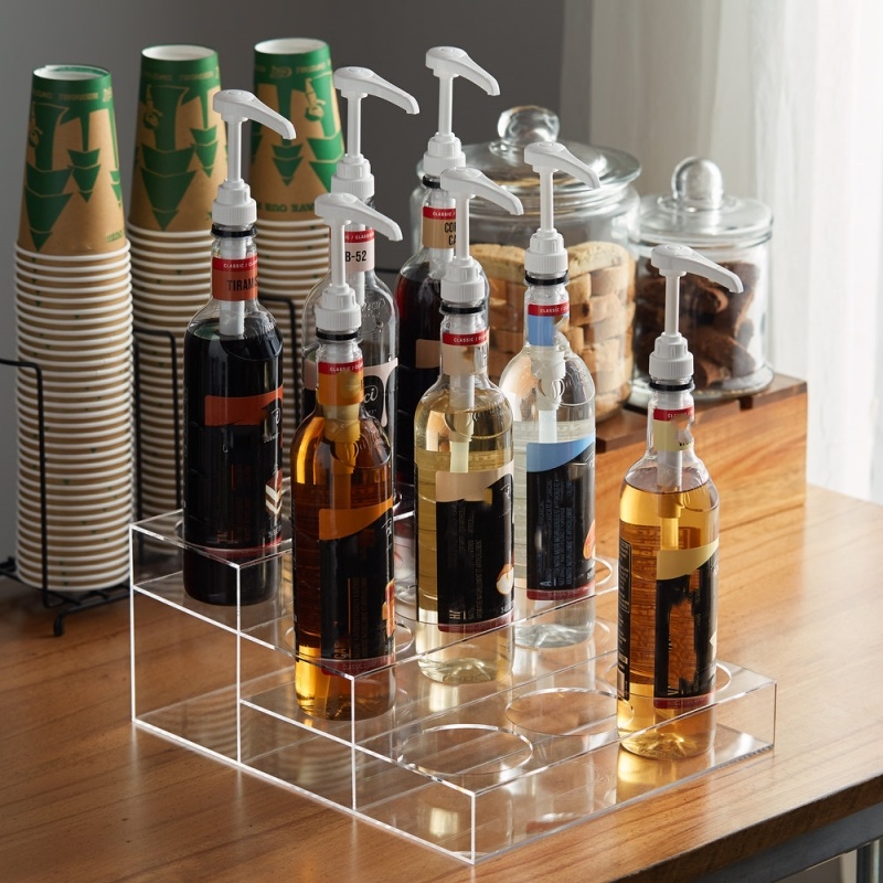 Manufacture Crystal Acrylic Bottle Holder for Display