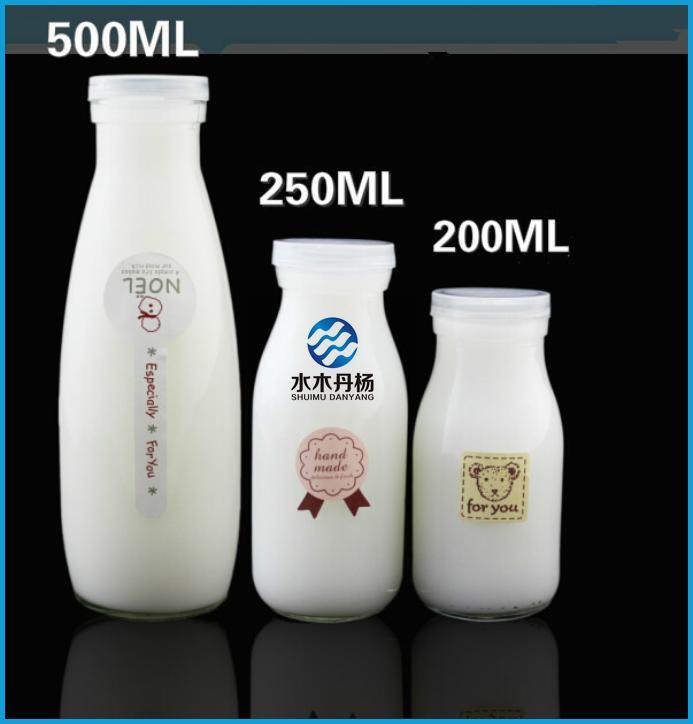 100ml 200ml Milk Glass Bottle Pudding Bottle
