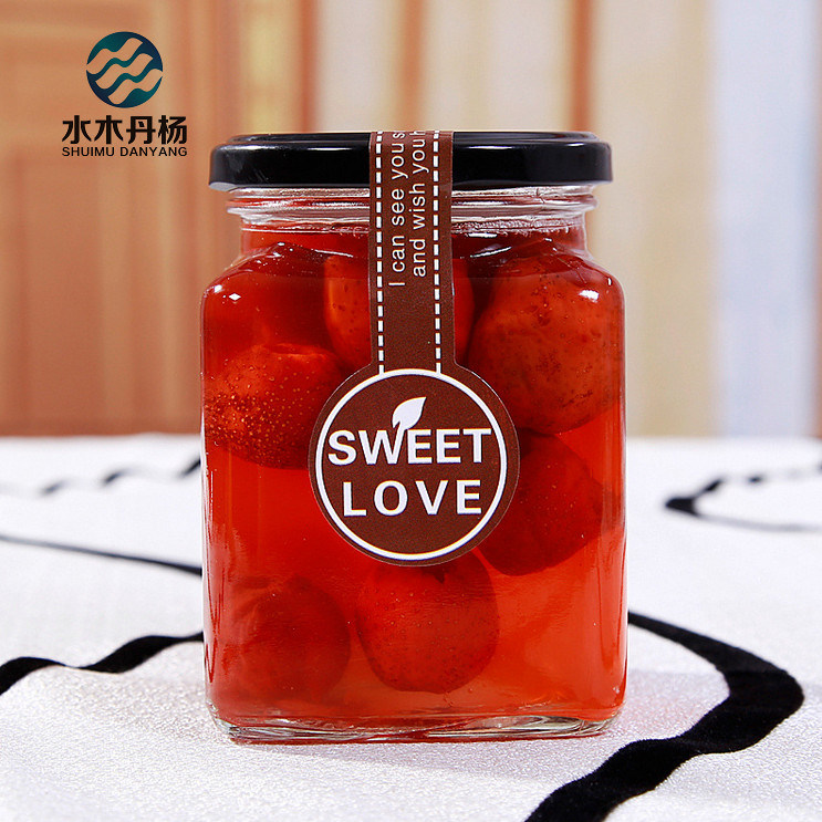 Honey Glass Jar Jam Glass Bottle for Food Storage 500ml