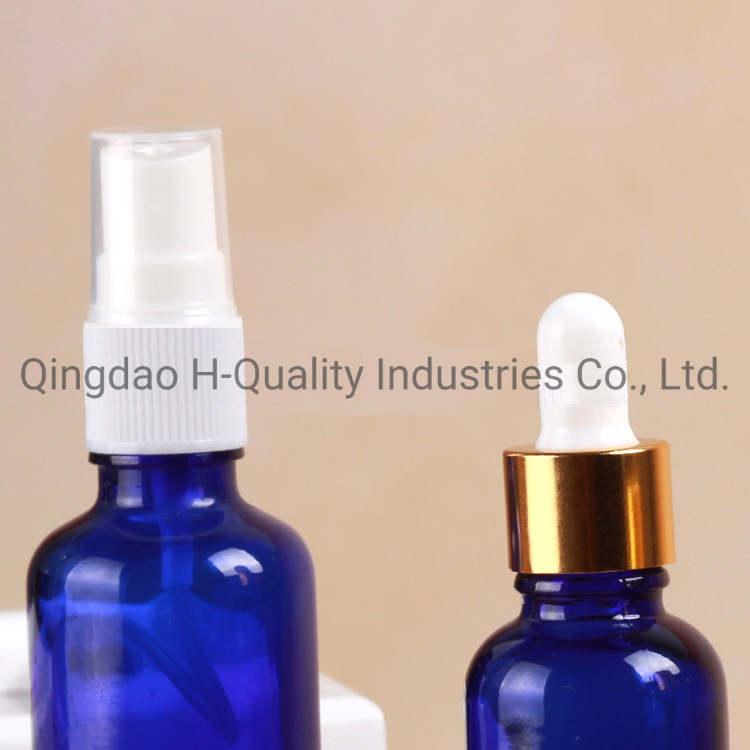 5ml/10ml/15ml/20ml/30ml/50ml/100ml Blue Essential Oil Glass Bottle