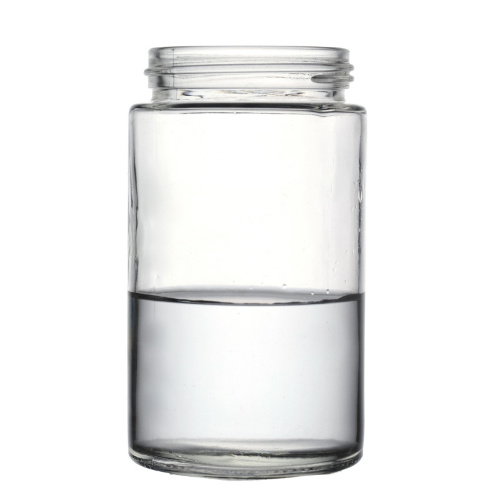 Glass Jar Factory Hot Selling Big Screw Top Lids Round Empty Glass Jars and Bottles