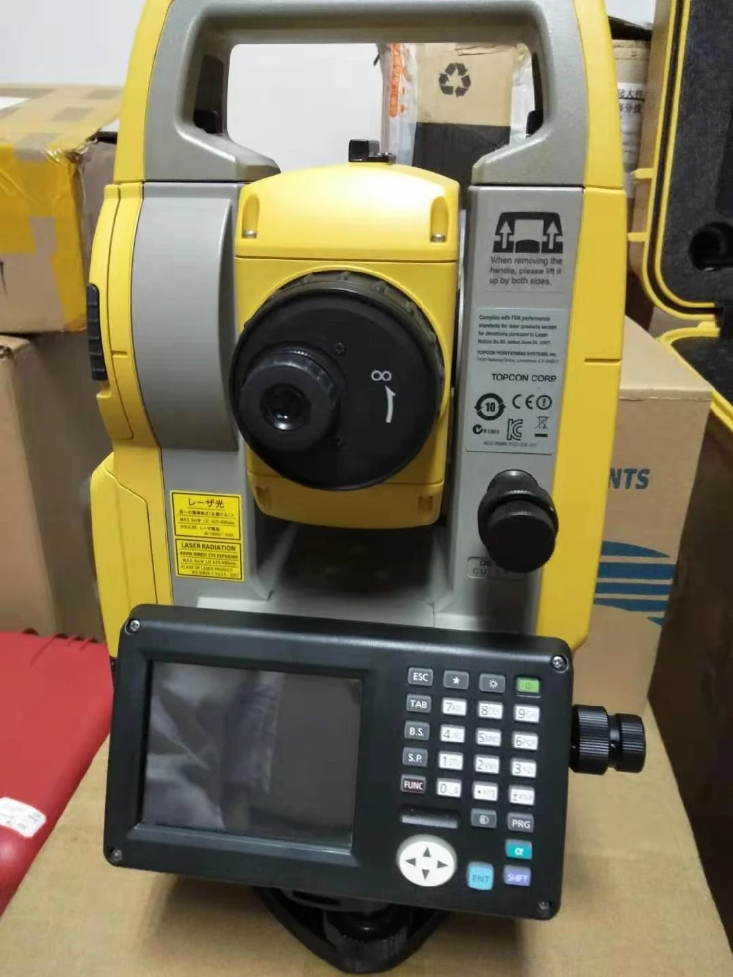 Used Surveying Instrument Topcon OS-105 Total Station Touchscreen in Good Condition