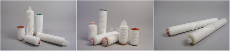 PP/Pes/N6/PTFE Membrane Pleated Filter Cartridge for Water Treatment