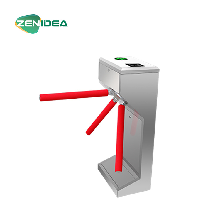 Semi-Automatic Entrance Tripod Turnstile 304 Stainless Tripod Barrier Gate for Gym Factory